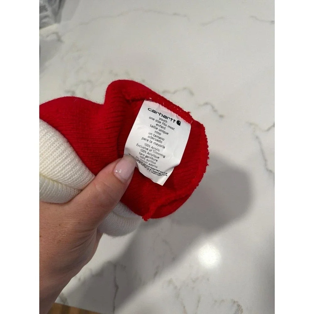 Carhartt Knit Beanie holiday-themed Santa hat youth one size